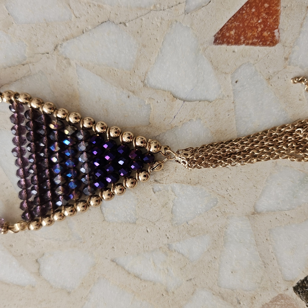 BOHO Beaded Pendant Nacklace♡NWOT